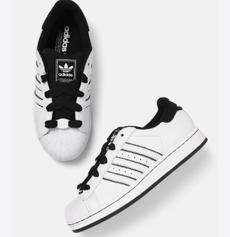 ADIDAS ORIGINALS SUPERSTAR UNDEFEATED WHITE BLACK