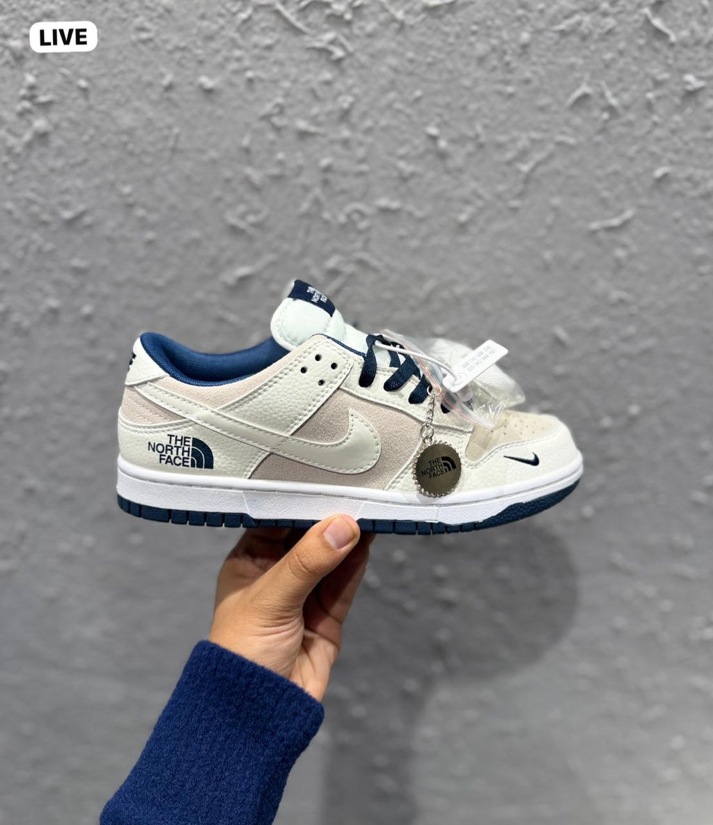 NIKE SB DUNK X NORTH FACE WHITE BLUE 🖤
