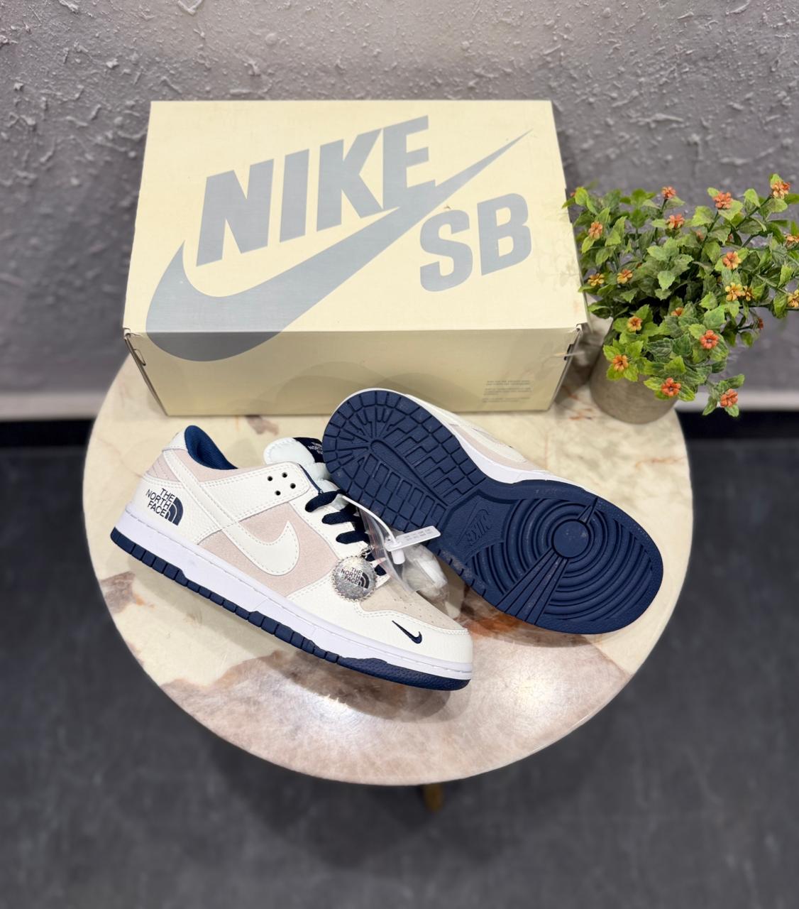 NIKE SB DUNK X NORTH FACE WHITE BLUE 🖤