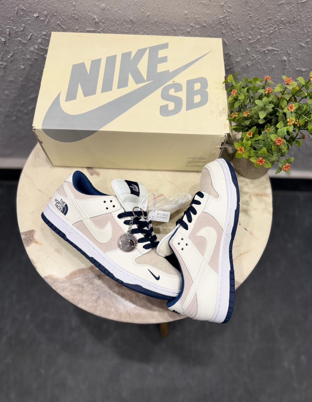 NIKE SB DUNK X NORTH FACE WHITE BLUE 🖤