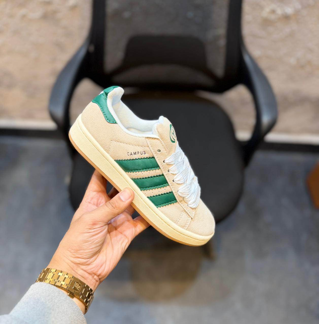ADIDAS ORIGINALS CAMPUS GREY GREEN🖤🖤