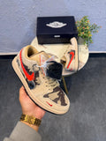 AIR JORDANS RETRO 1 LOW STUSSY X TRAVIS CAMO