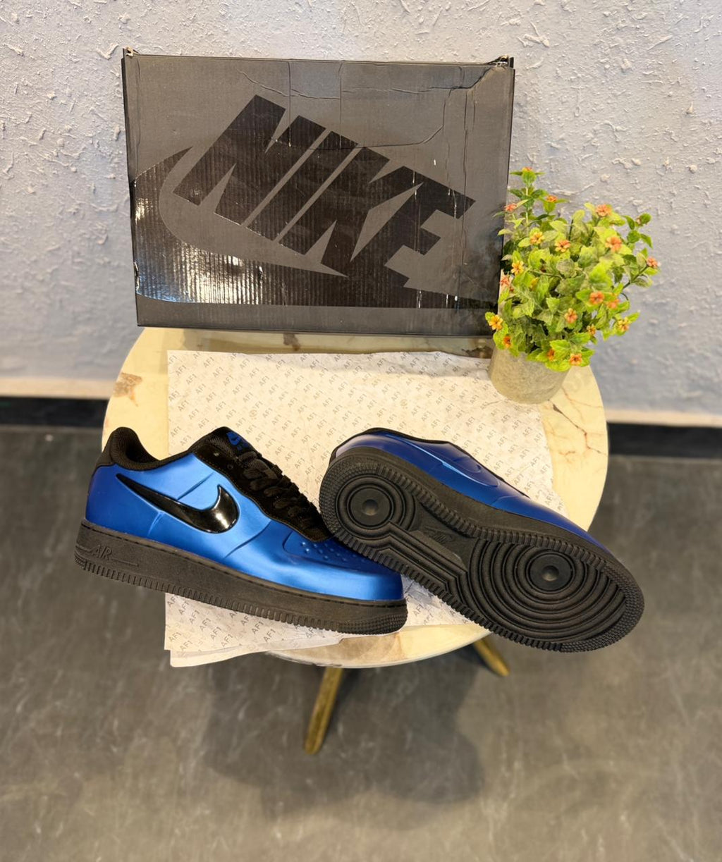NIKE AIRFORCE FOAMPOSITE PRO BLUE