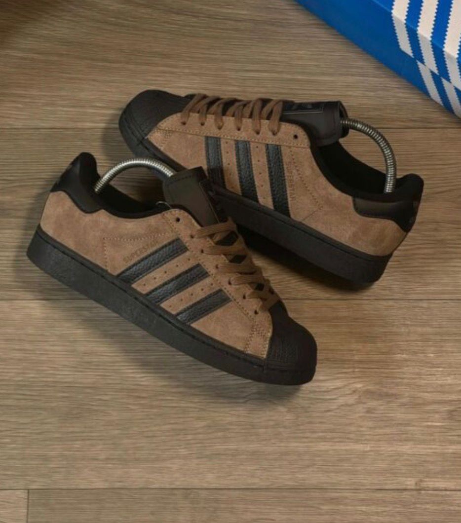 ADIDAS ORIGINALS SUPERSTAR BROWN BLACK 🖤