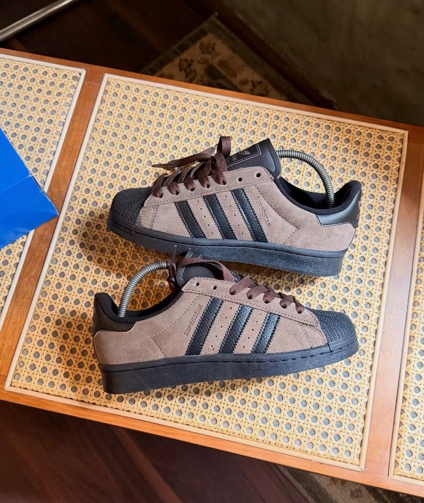 ADIDAS ORIGINALS SUPERSTAR BROWN BLACK 🖤