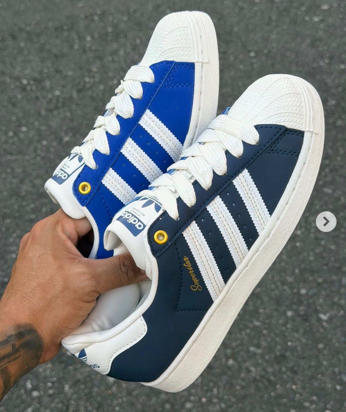 ADIDAS ORIGINALS SUPERSTAR BLUE MIX 🖤