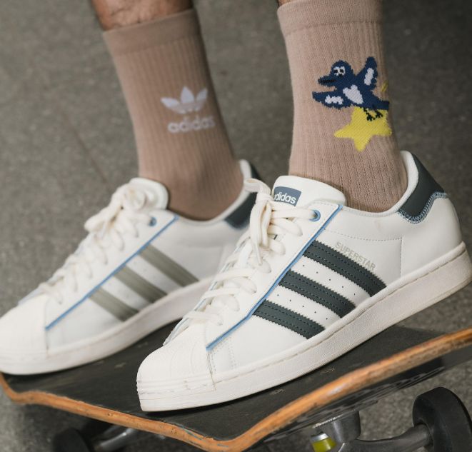 ADIDAS ORIGINALS SUPERSTAR CHARR MORITA WHITE BLUE 🖤🖤