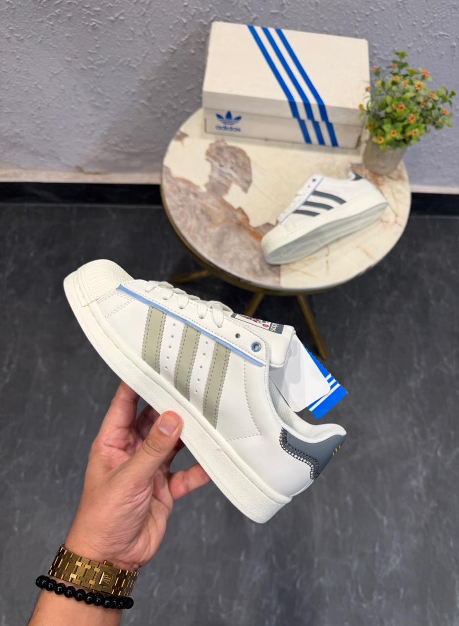 ADIDAS ORIGINALS SUPERSTAR CHARR MORITA WHITE BLUE 🖤🖤