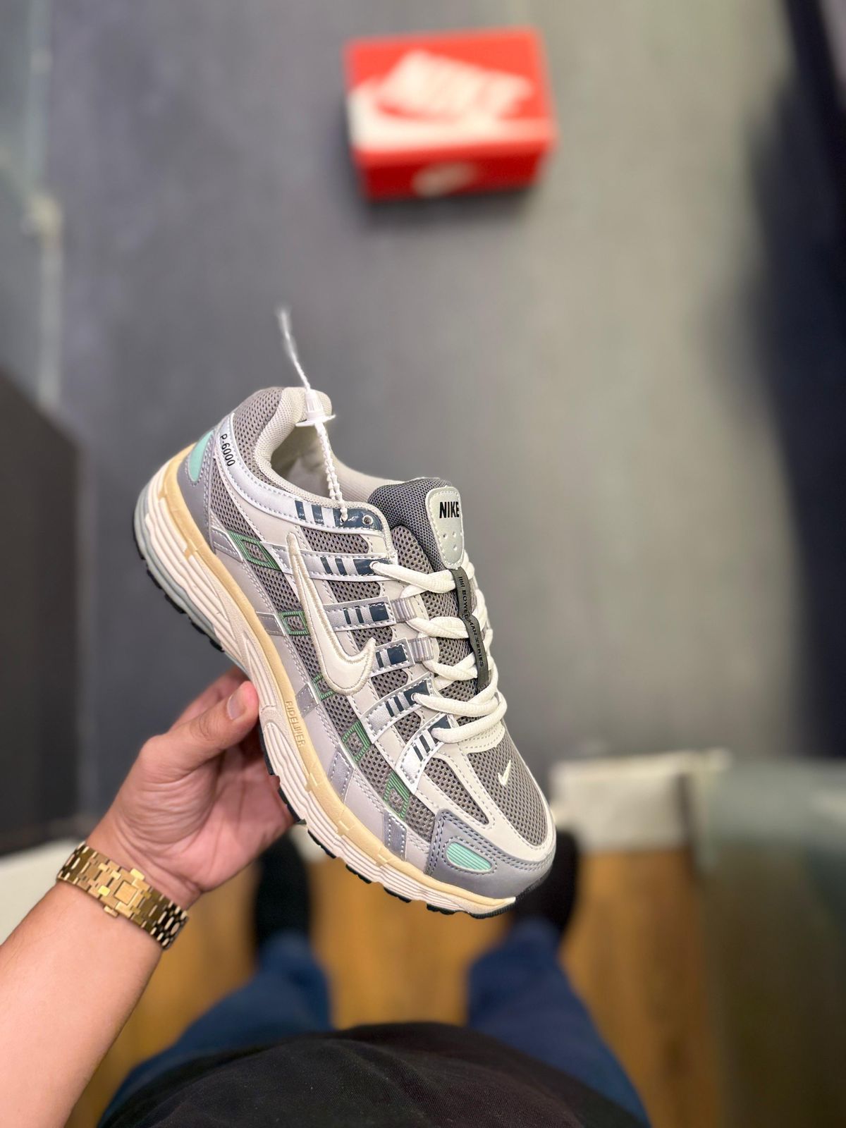 NIKE P-6000 TRAINER METALLIC  🖤