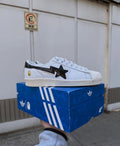 ADIDAS SUPERSTAR BAPE WHITE BLACK 🖤