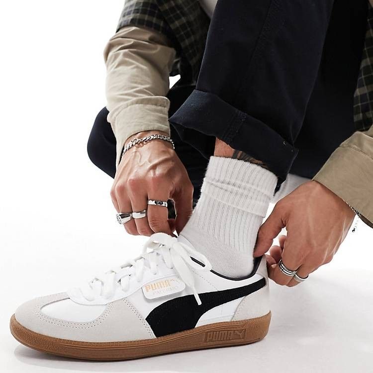 PUMA PALERMO OG WHITE BLACK 🖤🤍  Euro 40-44 ✅