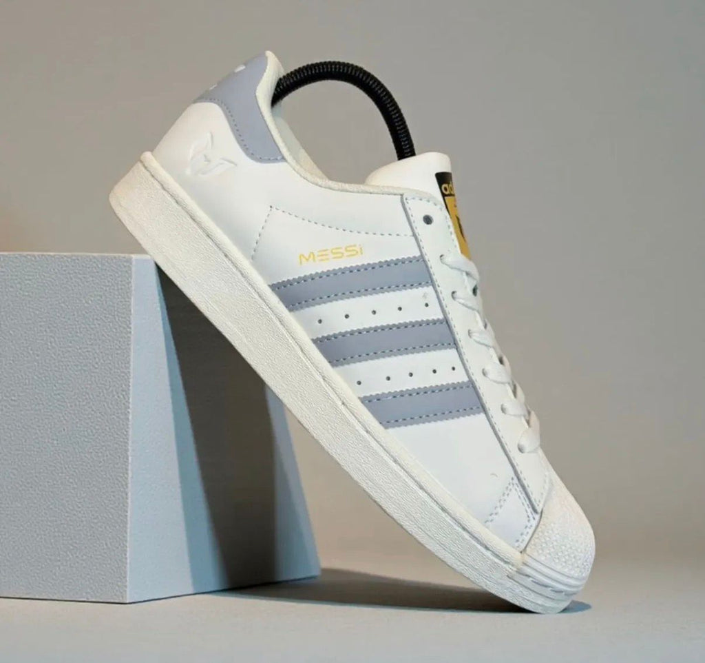 ADIDAS ORIGINALS SUPERSTAR MESSI WHITE GREY 🖤🖤