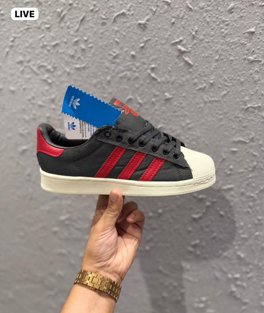 ADIDAS ORIGINALS SUPERSTAR TOKYO GREY RED