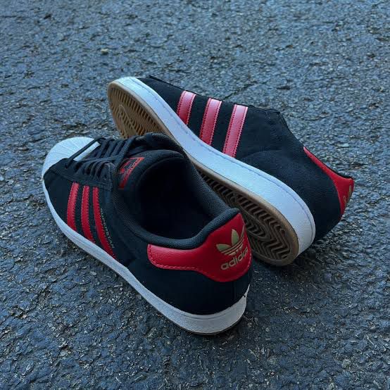 ADIDAS ORIGINALS SUPERSTAR TOKYO GREY RED 🖤🖤