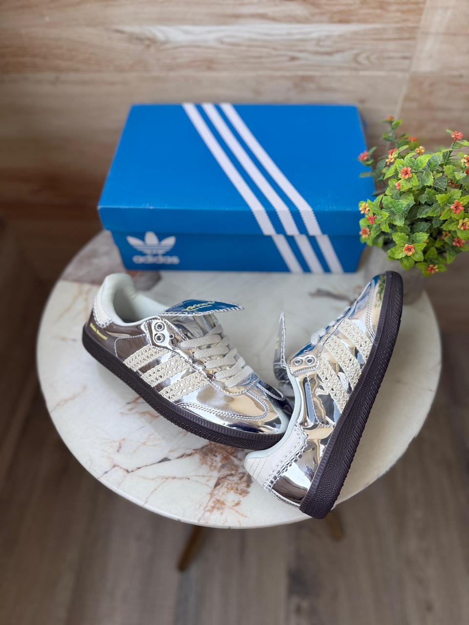 ADIDAS SAMBA X WALES BONER SILVER LTD EDTN