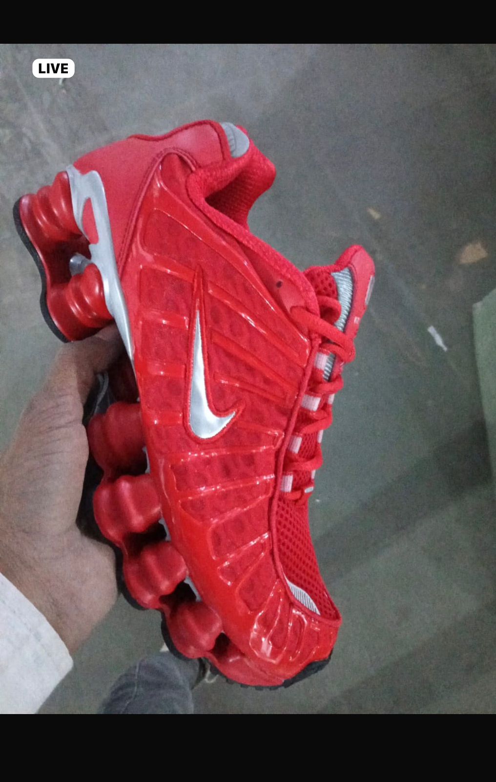 NIKE SHOX TL RED SILVER