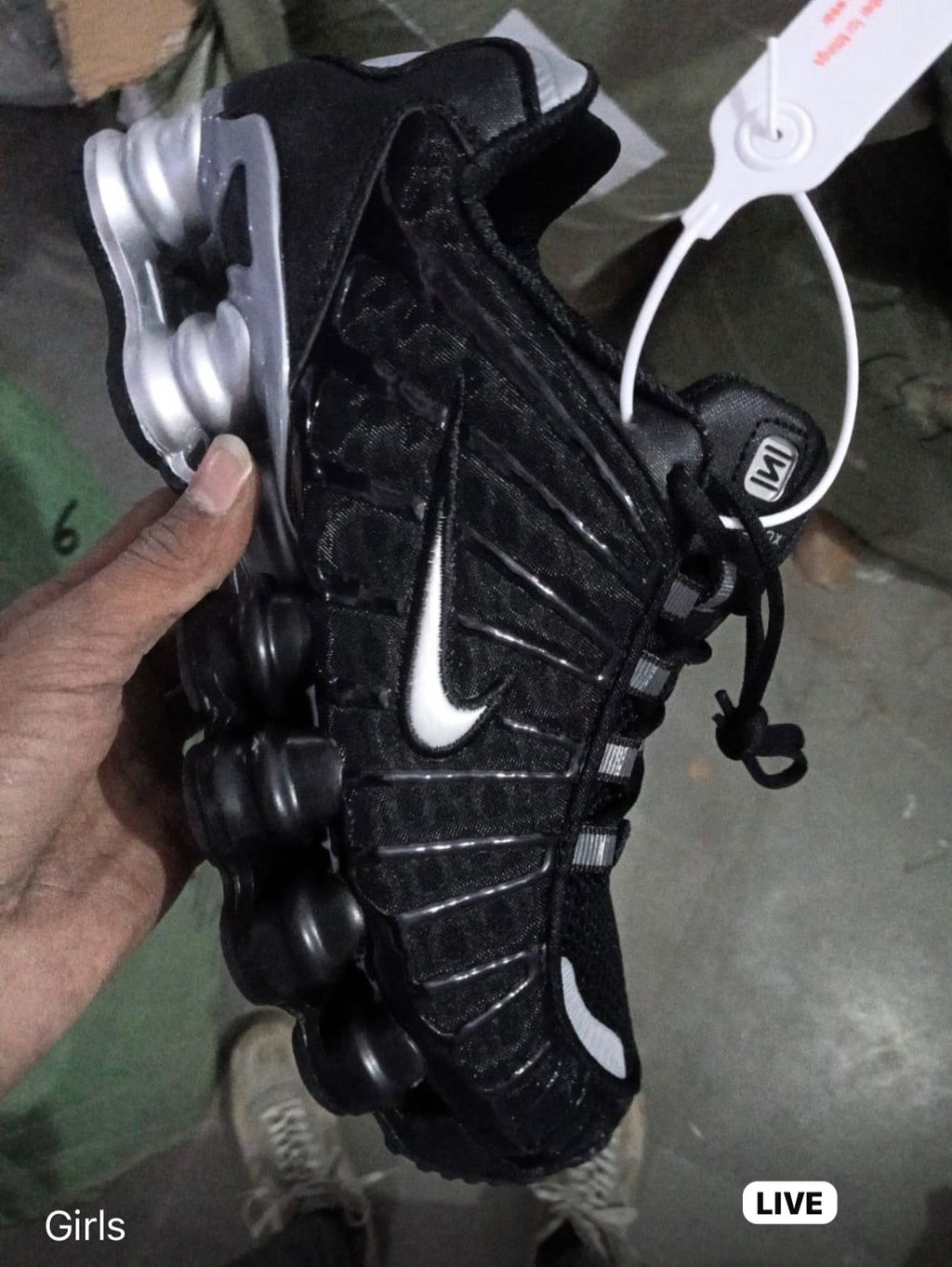 NIKE SHOX TL BLACK SILVER