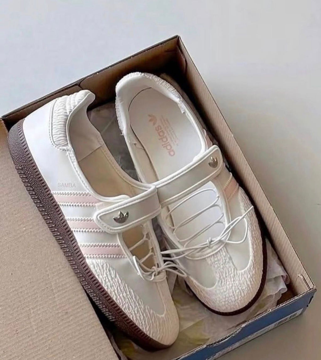 ADIDAS ORIGINALS SAMBA JANE WHITE PINK BALLET