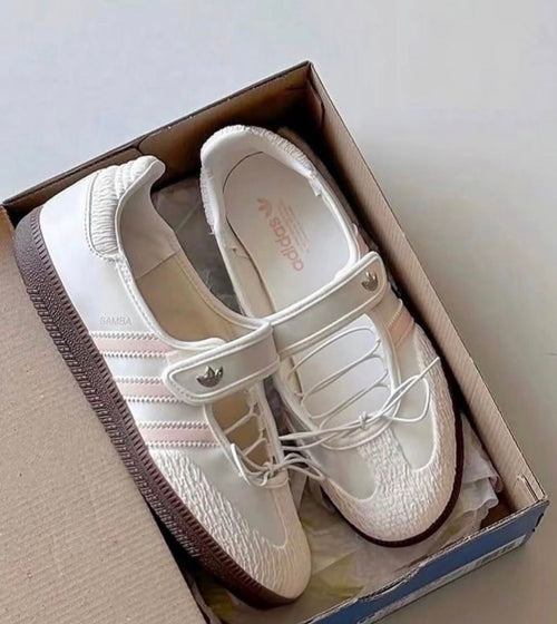 ADIDAS ORIGINALS SAMBA JANE WHITE PINK BALLET
