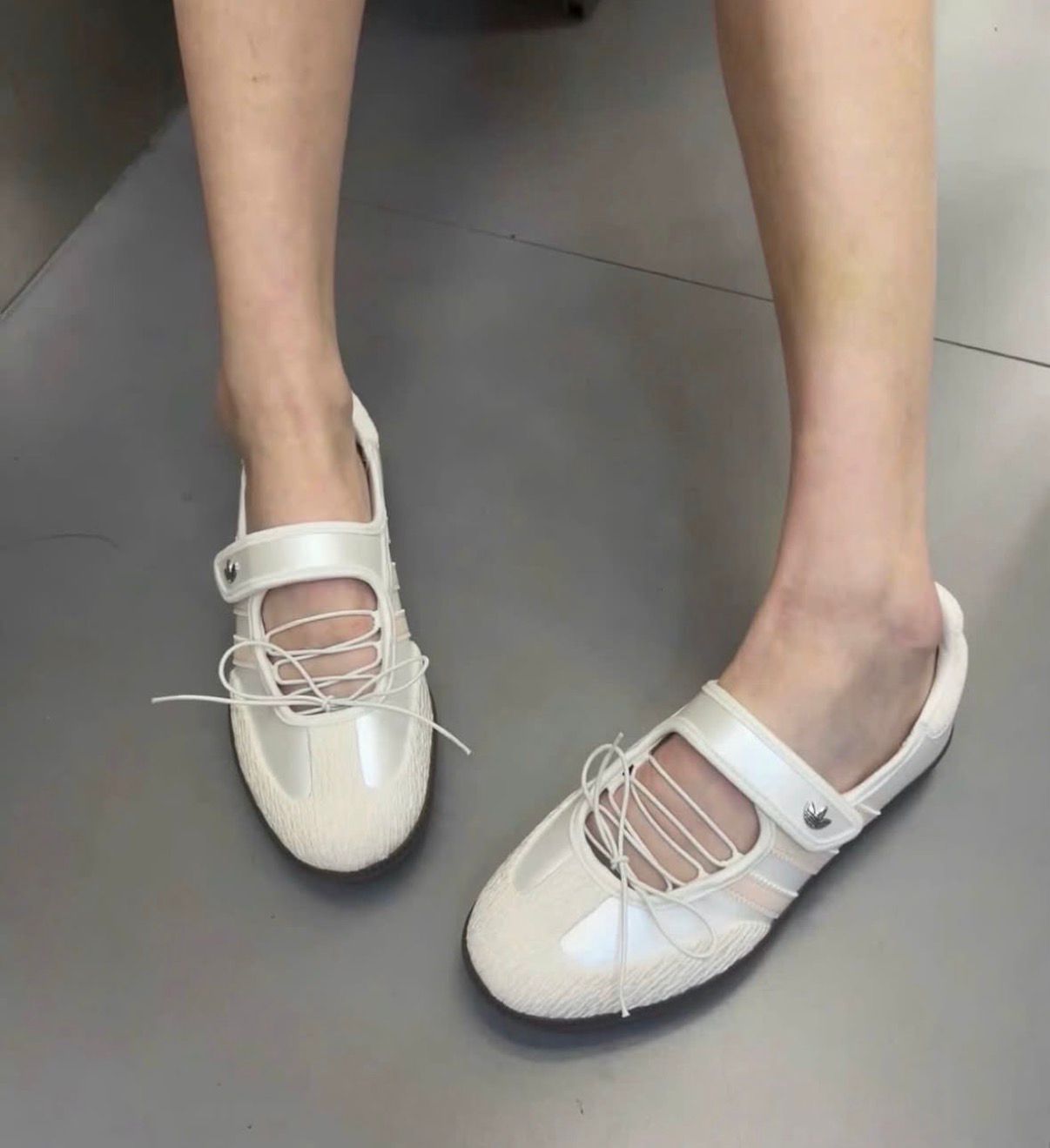 ADIDAS ORIGINALS SAMBA JANE WHITE PINK BALLET