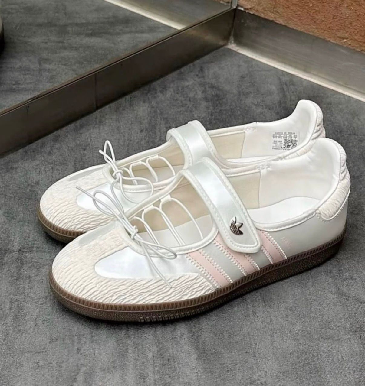ADIDAS ORIGINALS SAMBA JANE WHITE PINK BALLET