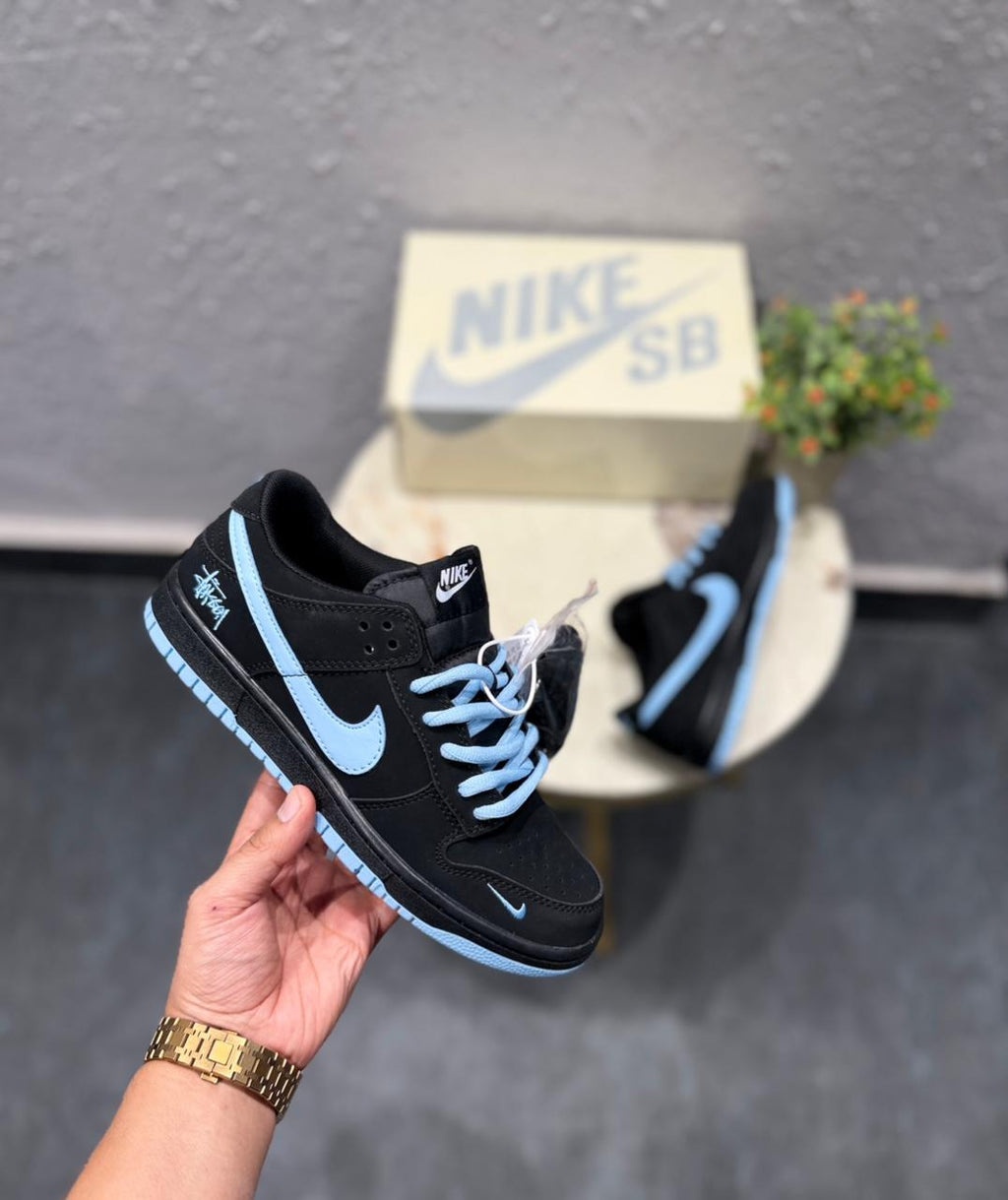 NIKE SB DUNK STUSSY BLACK BLUE KEYCHAIN 2025 🖤