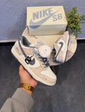 NIKE SB DUNK STUSSY WHITE CARBON BEIGE 🖤