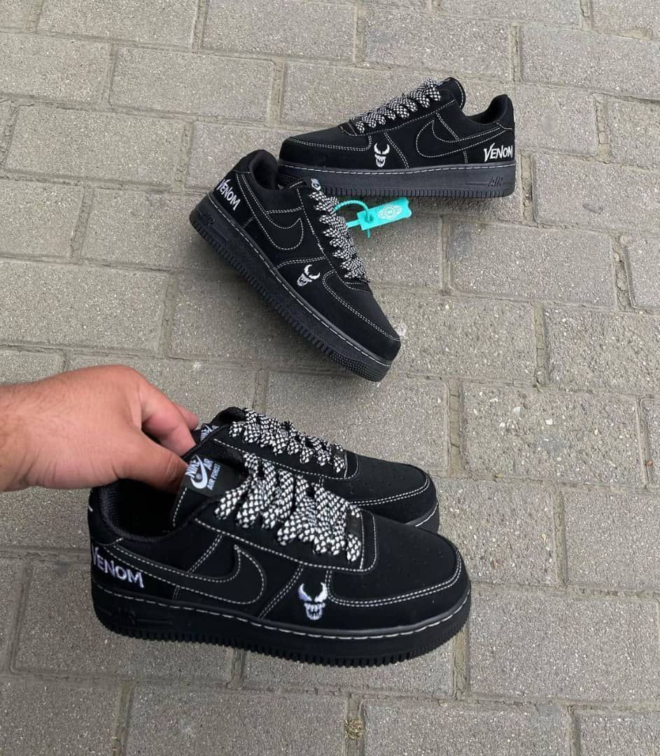 NIKE AIRFORCE ONE VENOM SUEDE BLACK🖤