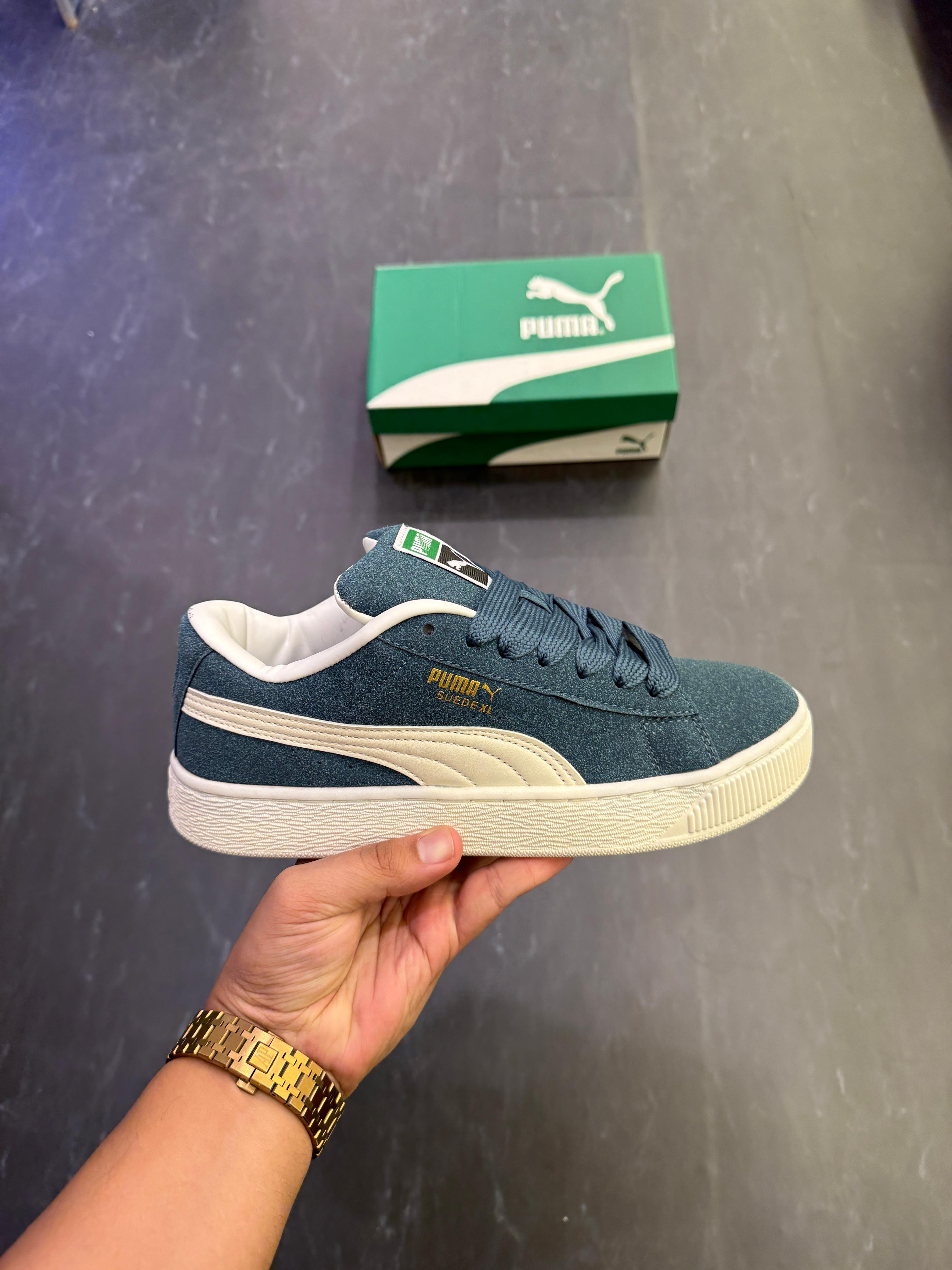 PUMA SUEDE CLASSIC BLUISH GREEN 🖤🖤