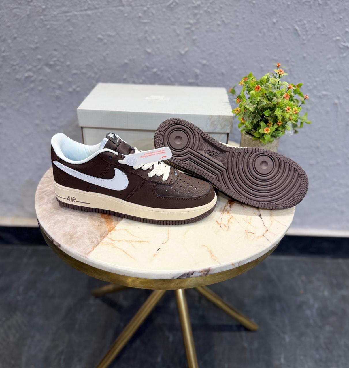 NIKE AIRFORCE ONE BROWN BEIGE SPL EDTN