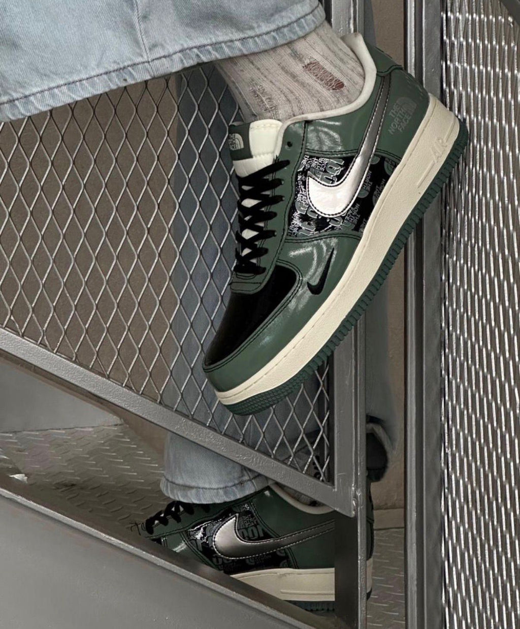 NIKE AIRFORCE CUSTOM X NORTH FACE