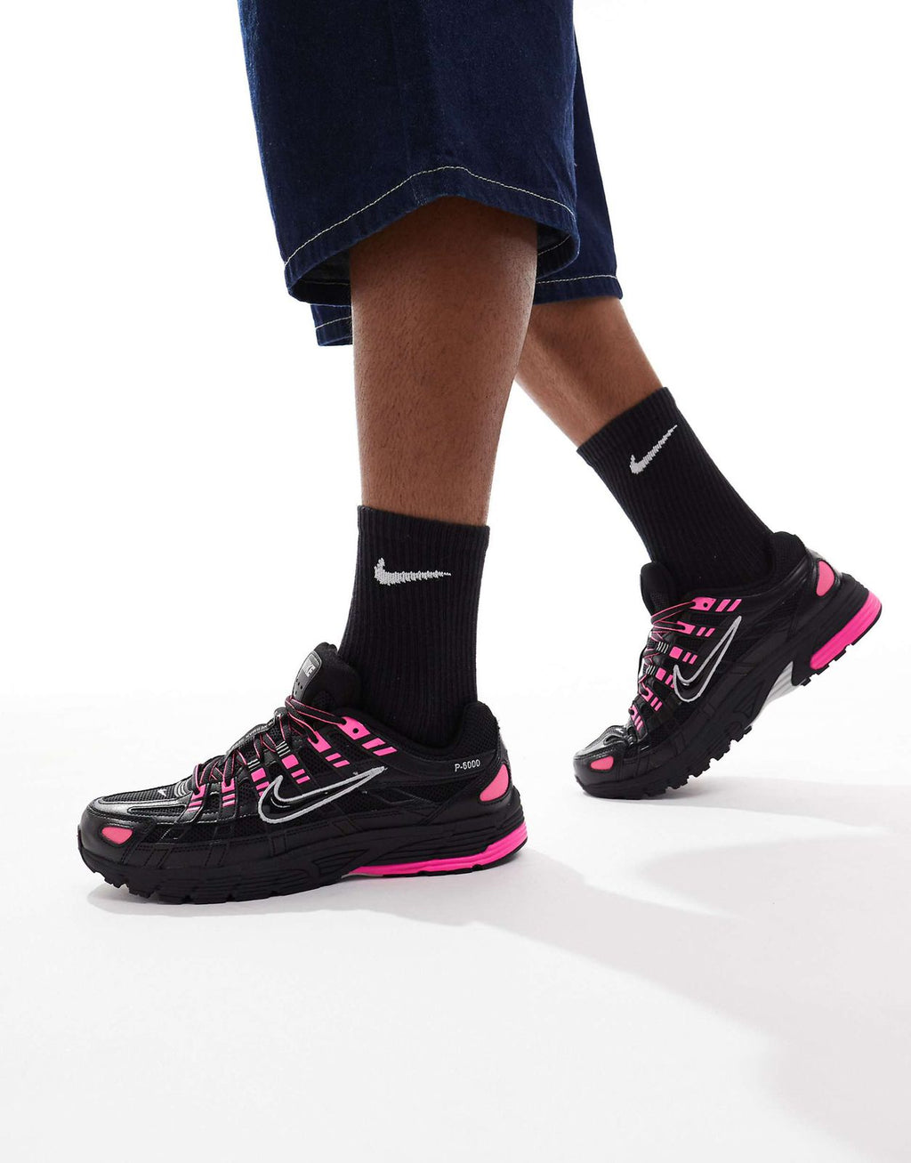 NIKE P-6000 TRAINER BLACK PINK