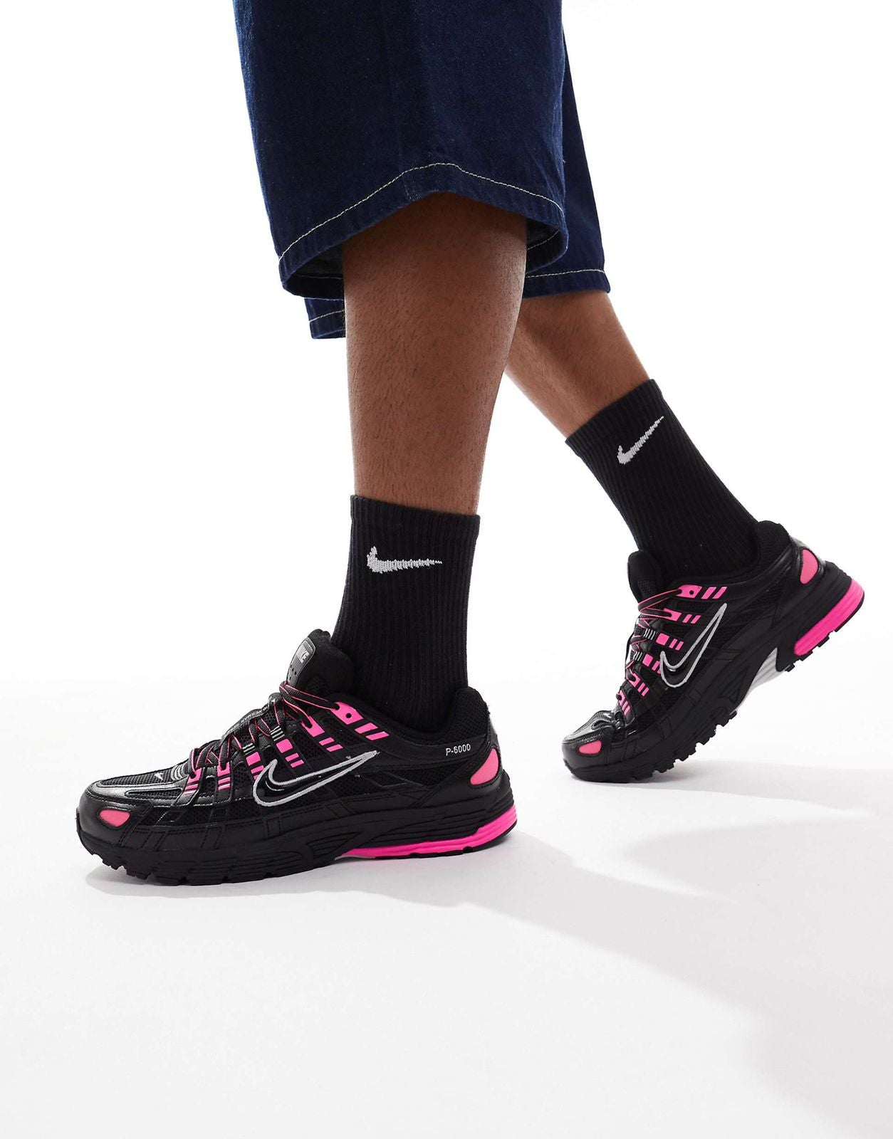 NIKE P-6000 TRAINER BLACK PINK