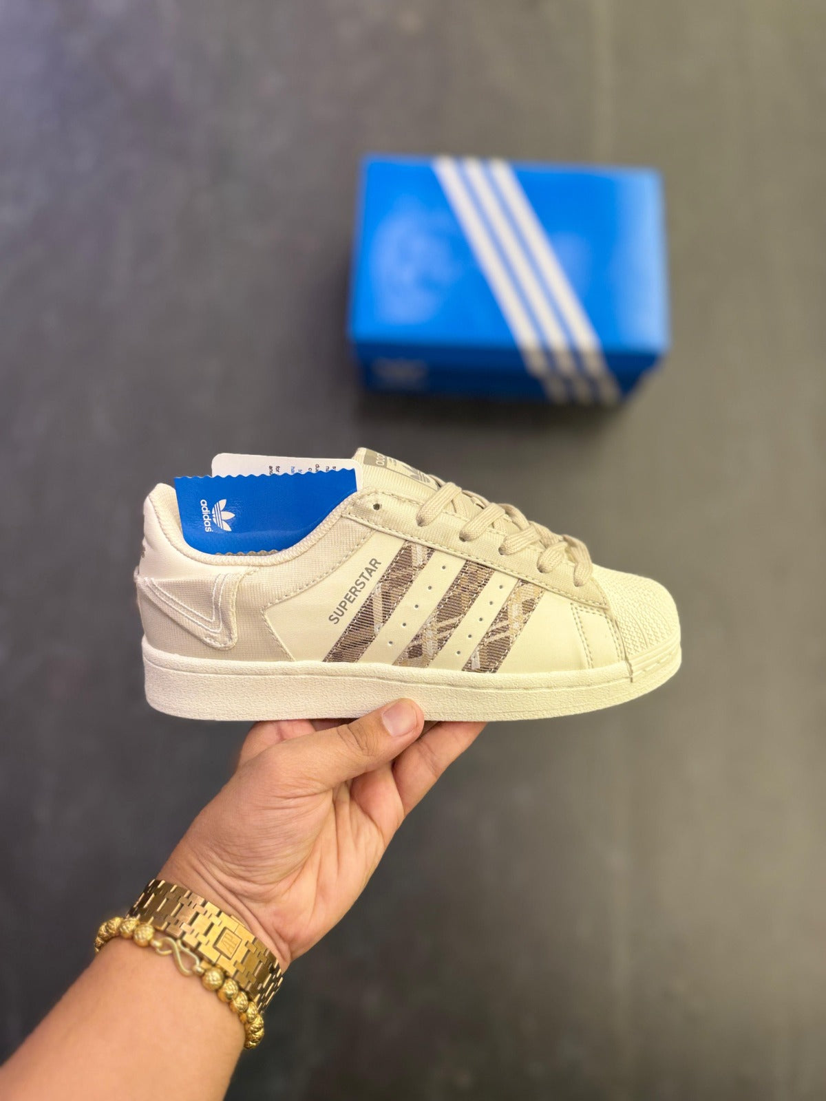 Adidas Originals Superstar Brown Button