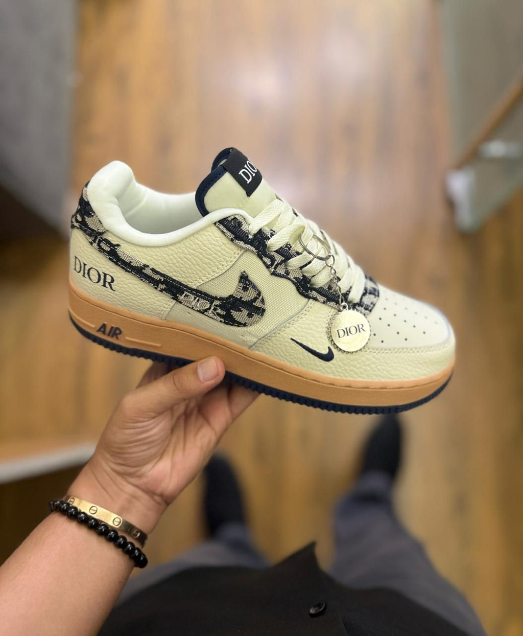 NIKE AIRFORCE CUSTOM DIOR KEY CHAIN 2025 🖤