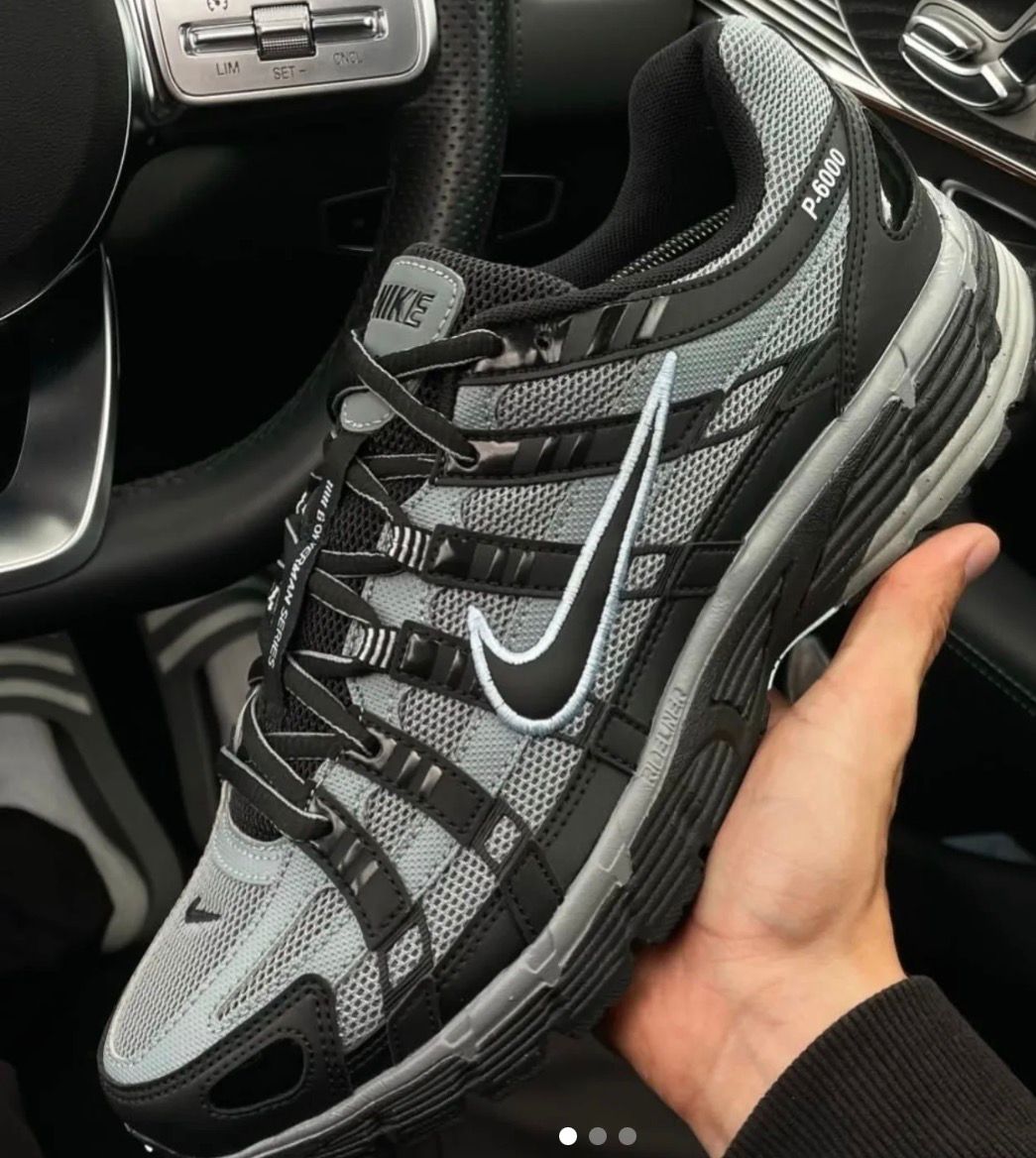 NIKE P-6000 TRAINER BLACK COOL GREY