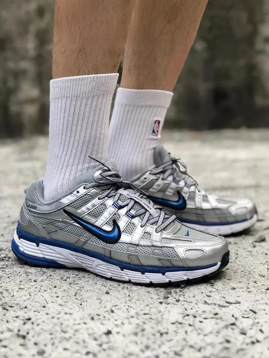 NIKE P-6000 TRAINER METALLIC  BLUE TICK