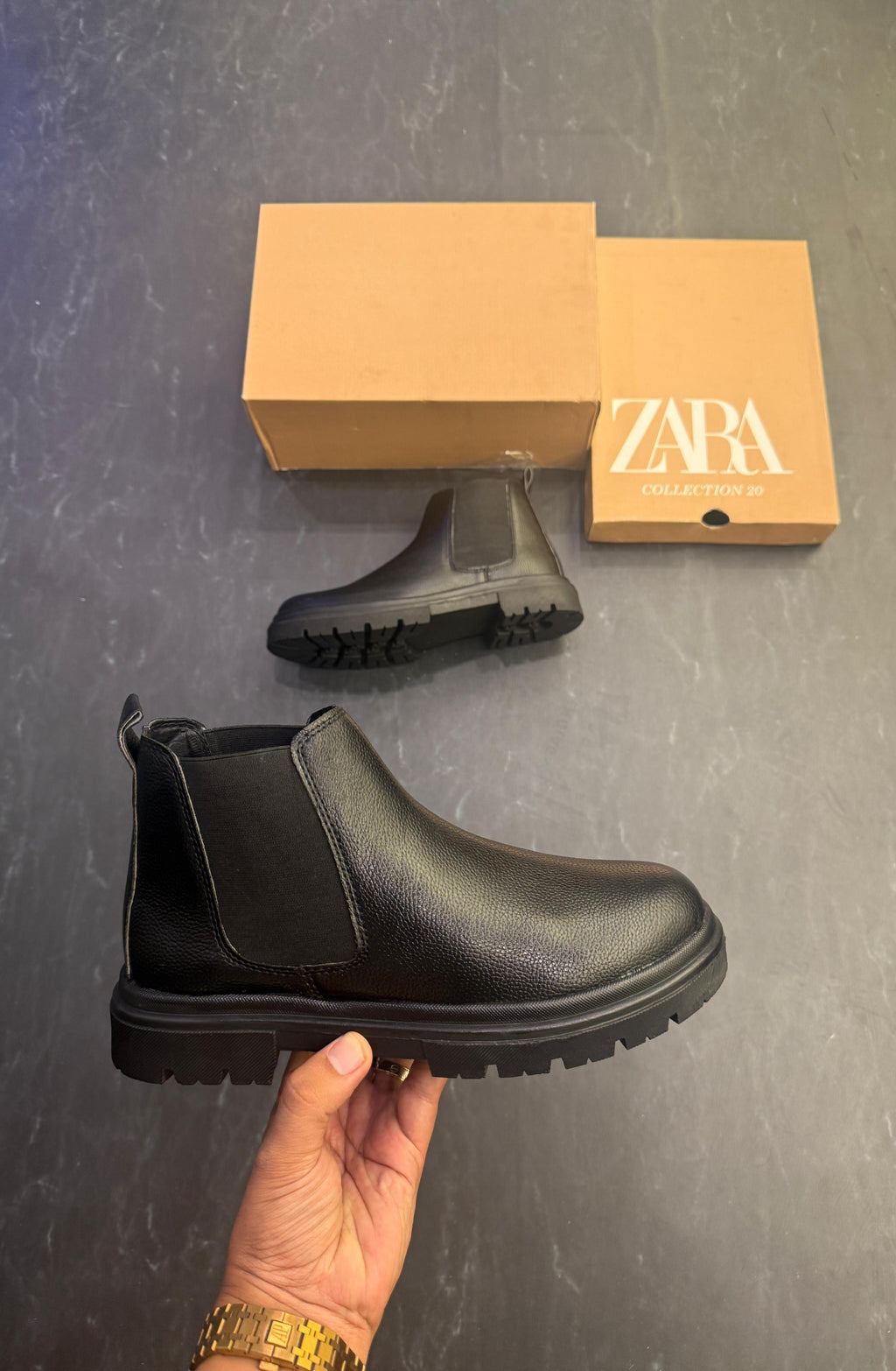 ZARA CHUNKY CHELSEA BOOTS