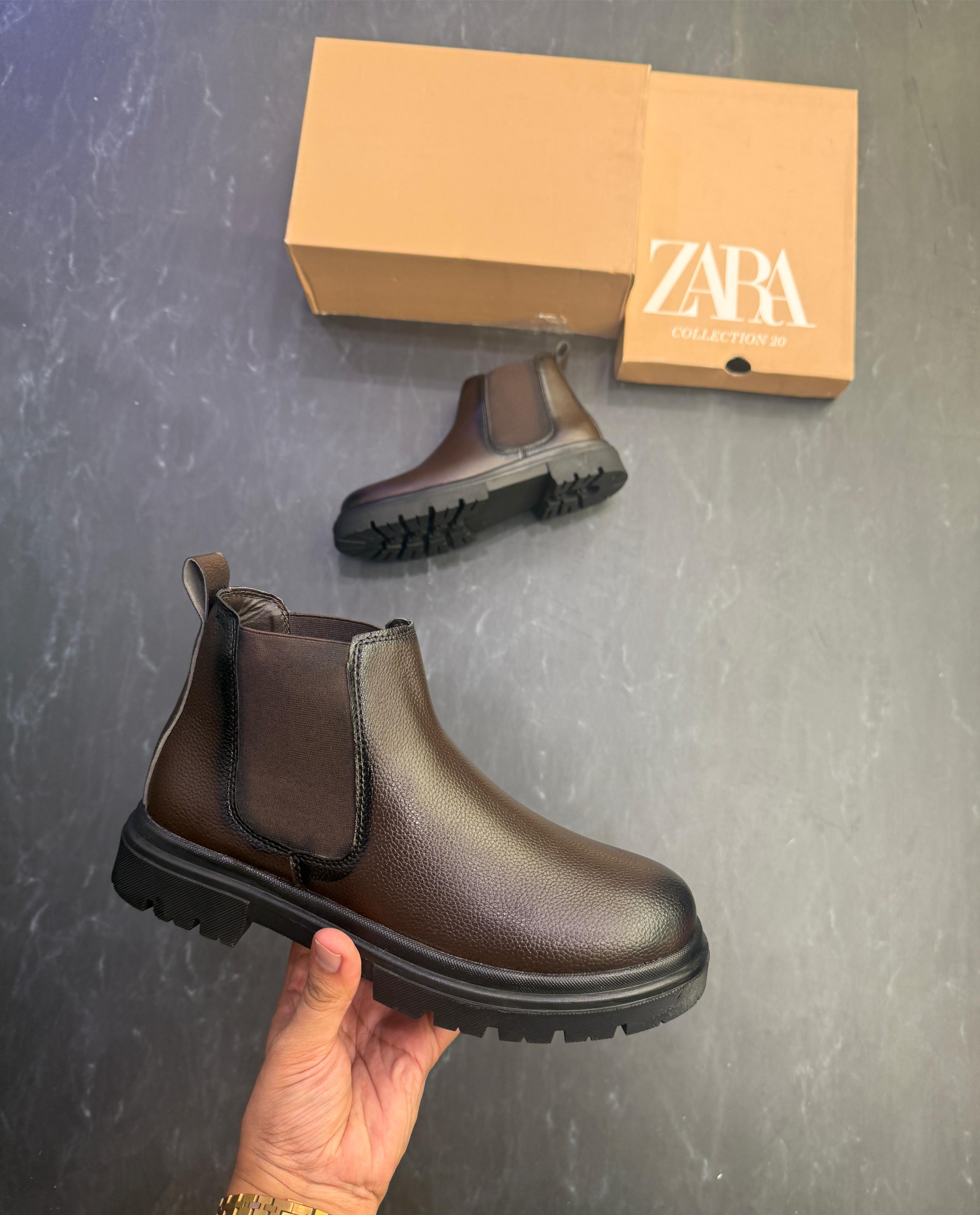 ZARA CHUNKY CHELSEA BOOTS