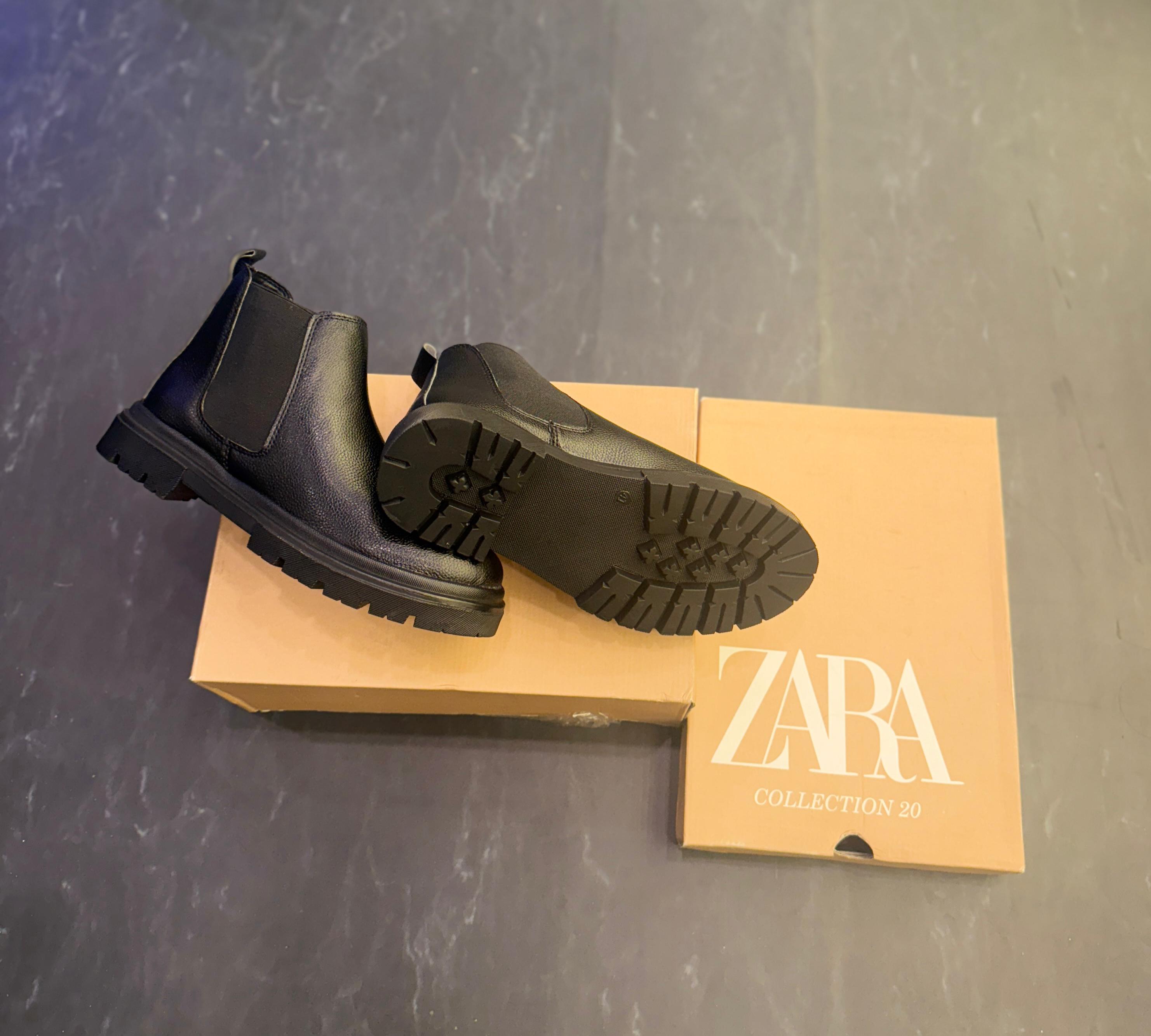 ZARA CHUNKY CHELSEA BOOTS
