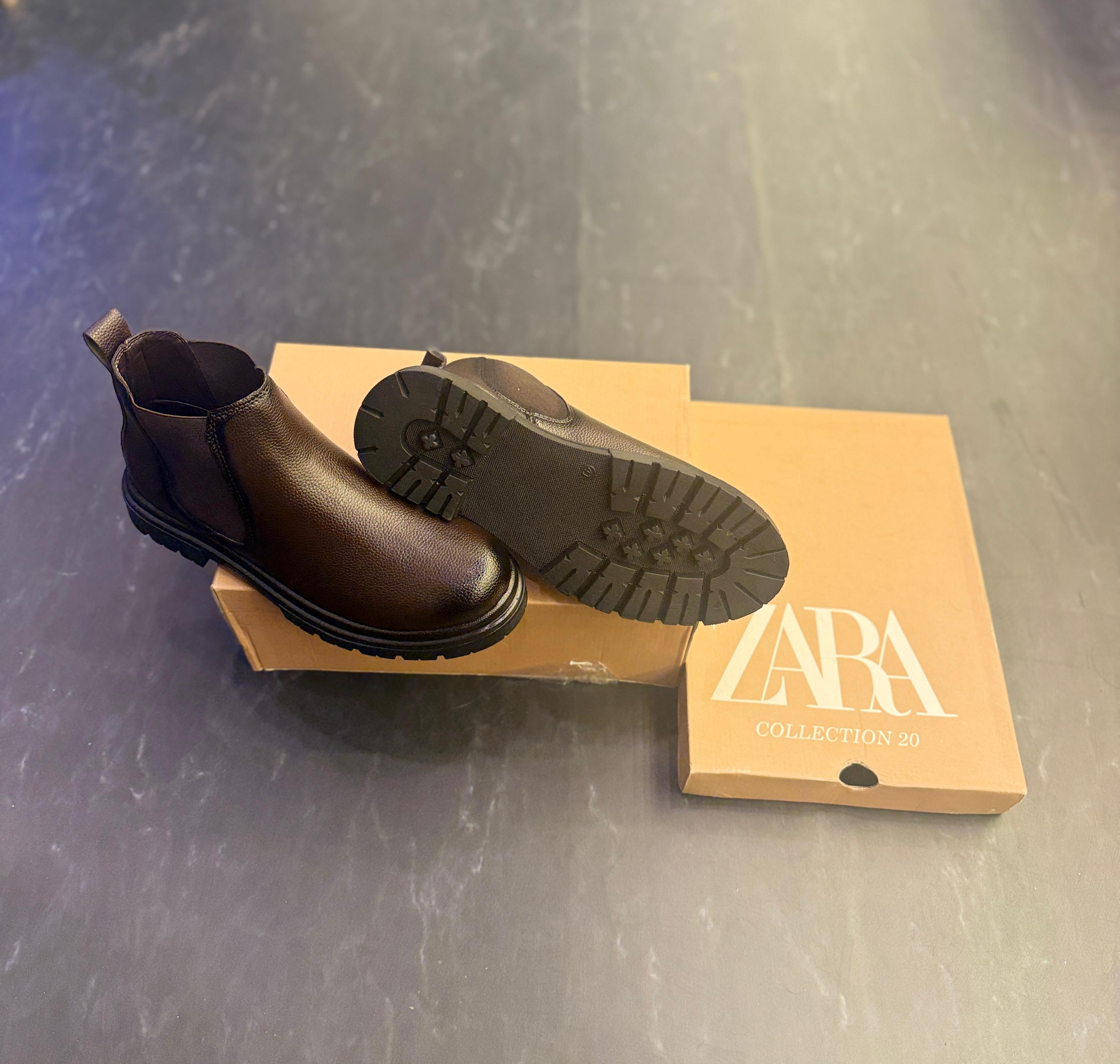 ZARA CHUNKY CHELSEA BOOTS