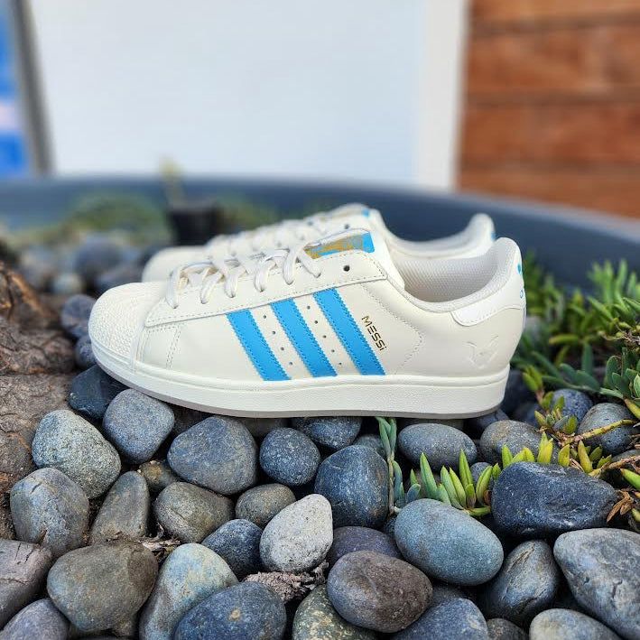 ADIDAS ORIGINALS SUPERSTAR MESSI WHITE SKY