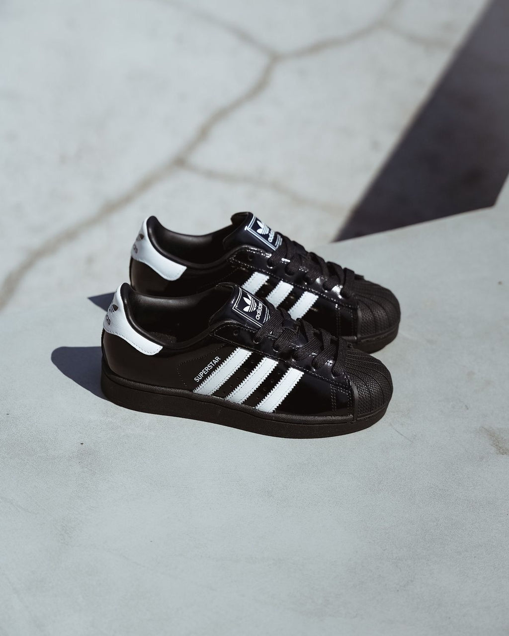 ADIDAS ORIGINAL SUPERSTAR ATMOS BLACK PATENT