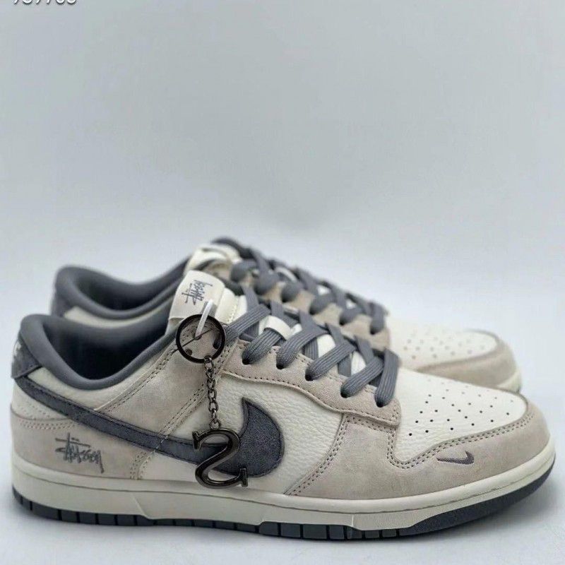 NIKE SB DUNK STUSSY WHITE CARBON BEIGE