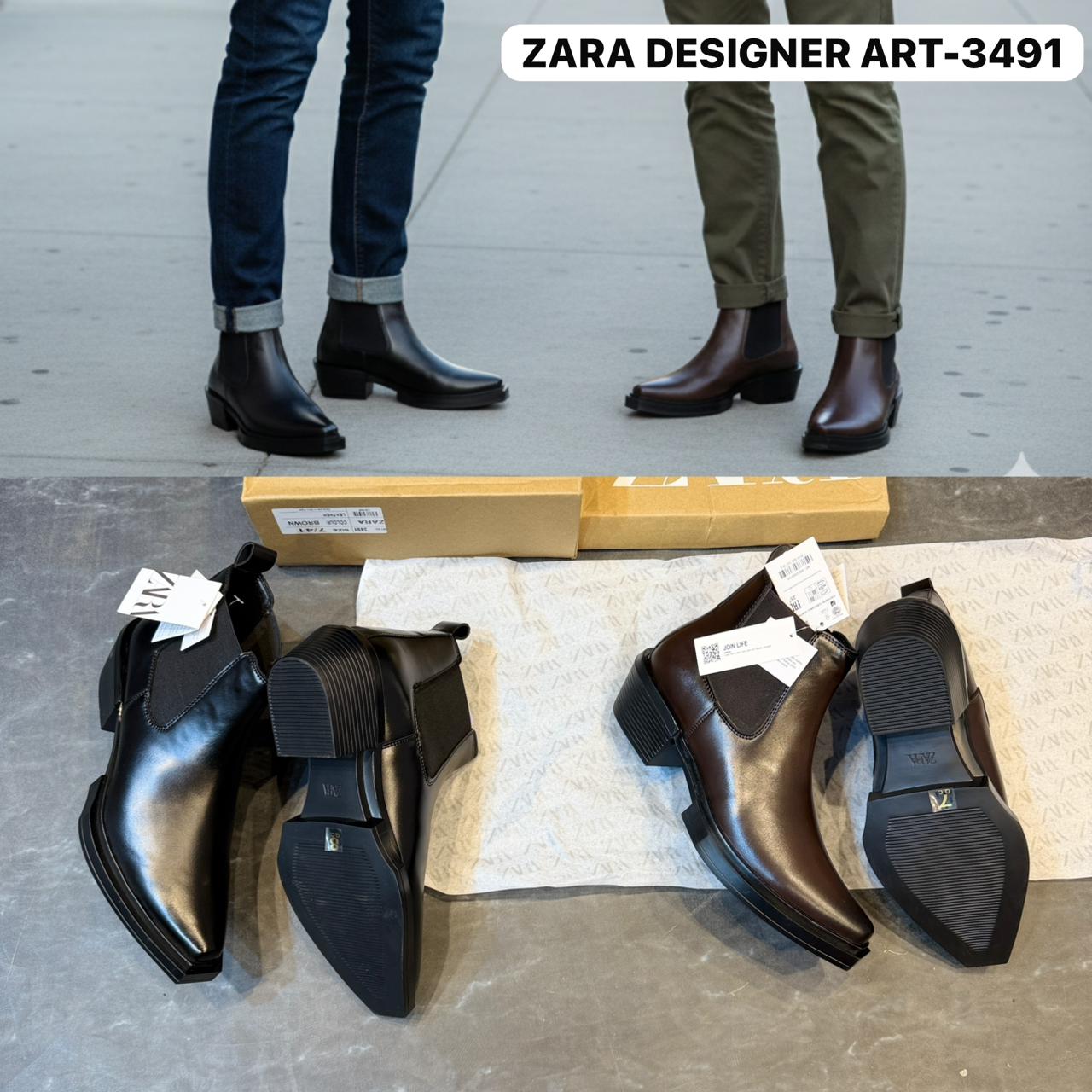 ZARA AESTHETIC CHELSEA BOOTS ART-3491 🖤