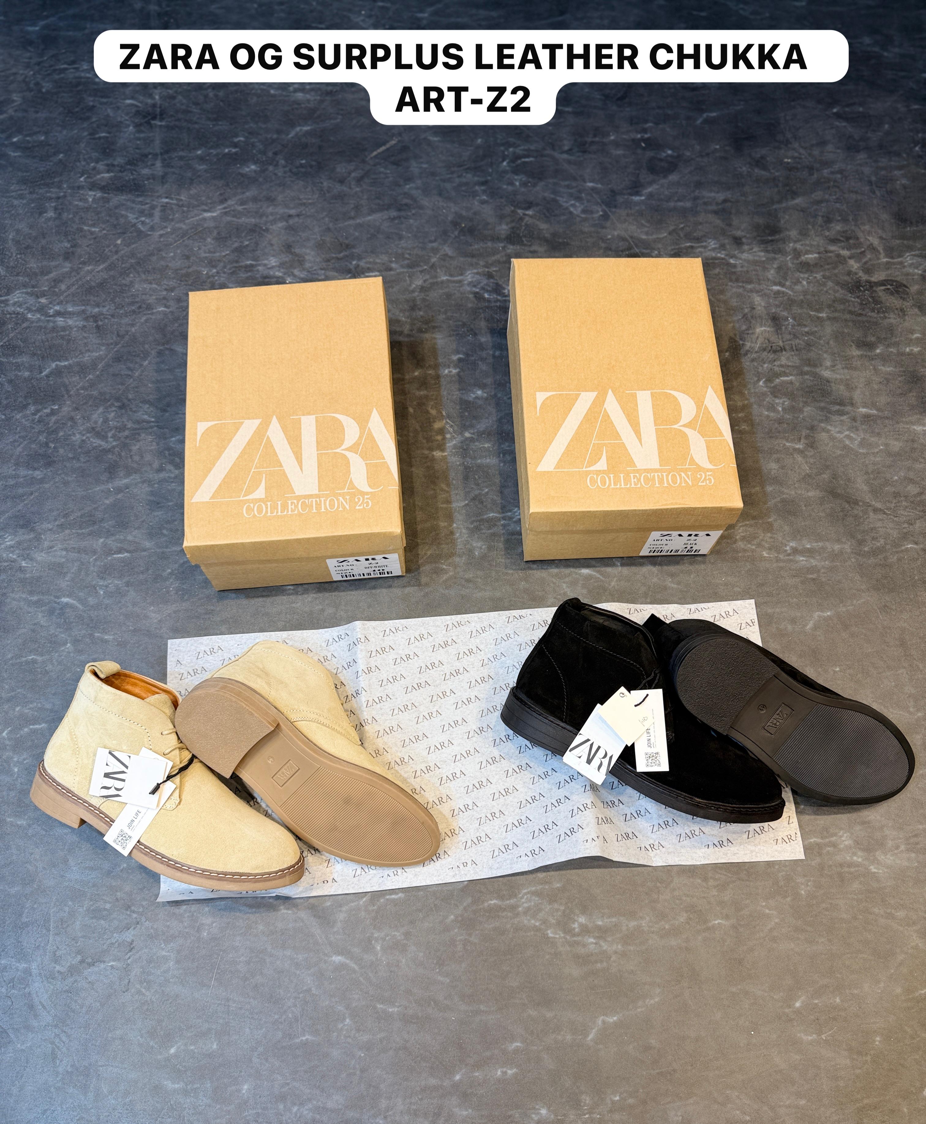 ZARA-SURPLUS CHUKKA BOOTS ART Z-2 🖤