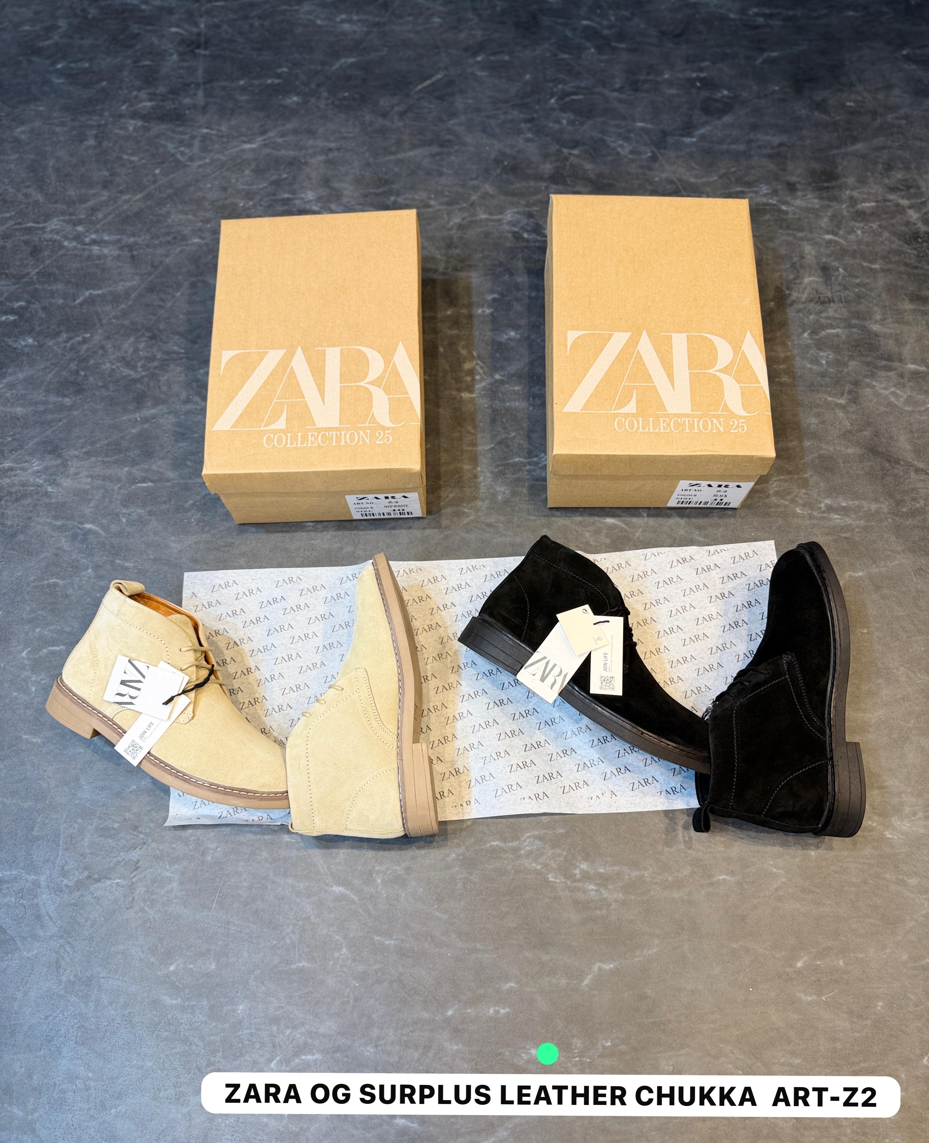 ZARA-SURPLUS CHUKKA BOOTS ART Z-2 🖤