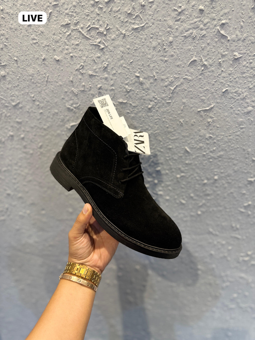 ZARA-SURPLUS CHUKKA BOOTS ART Z-2 🖤