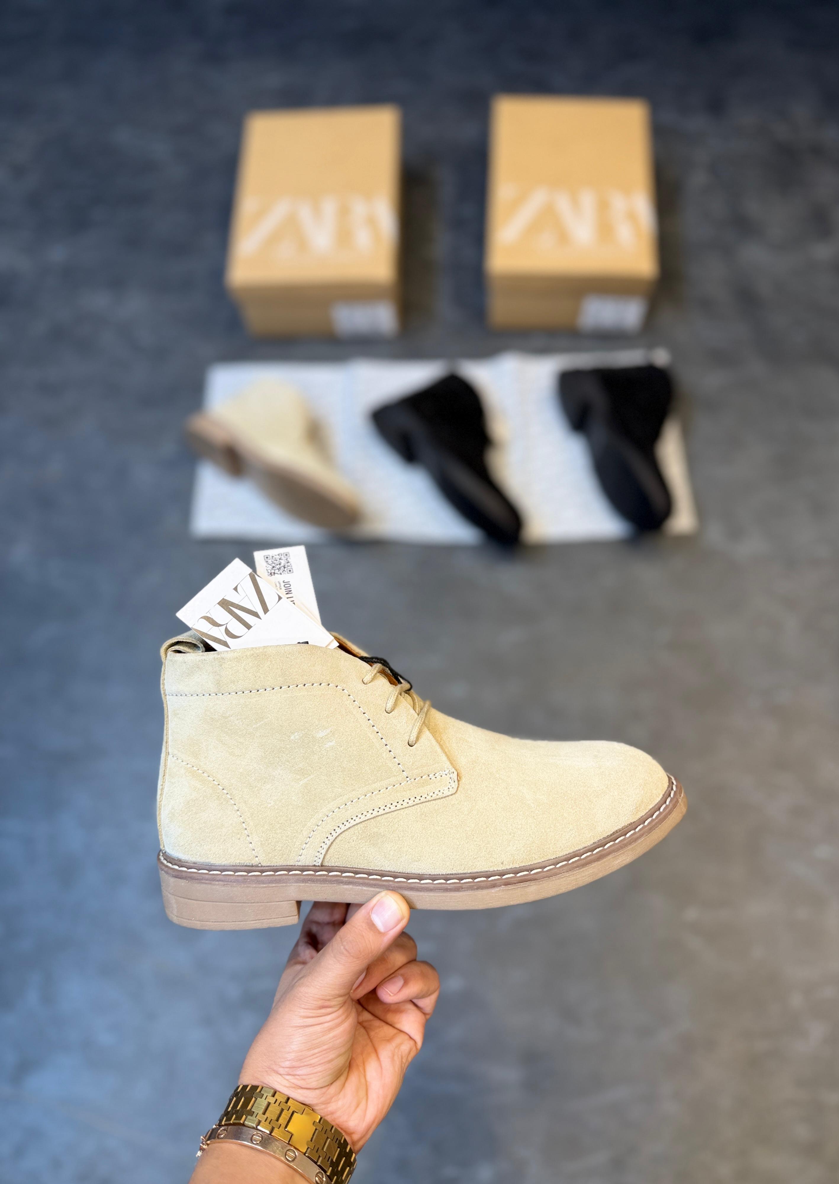 ZARA-SURPLUS CHUKKA BOOTS ART Z-2 🖤