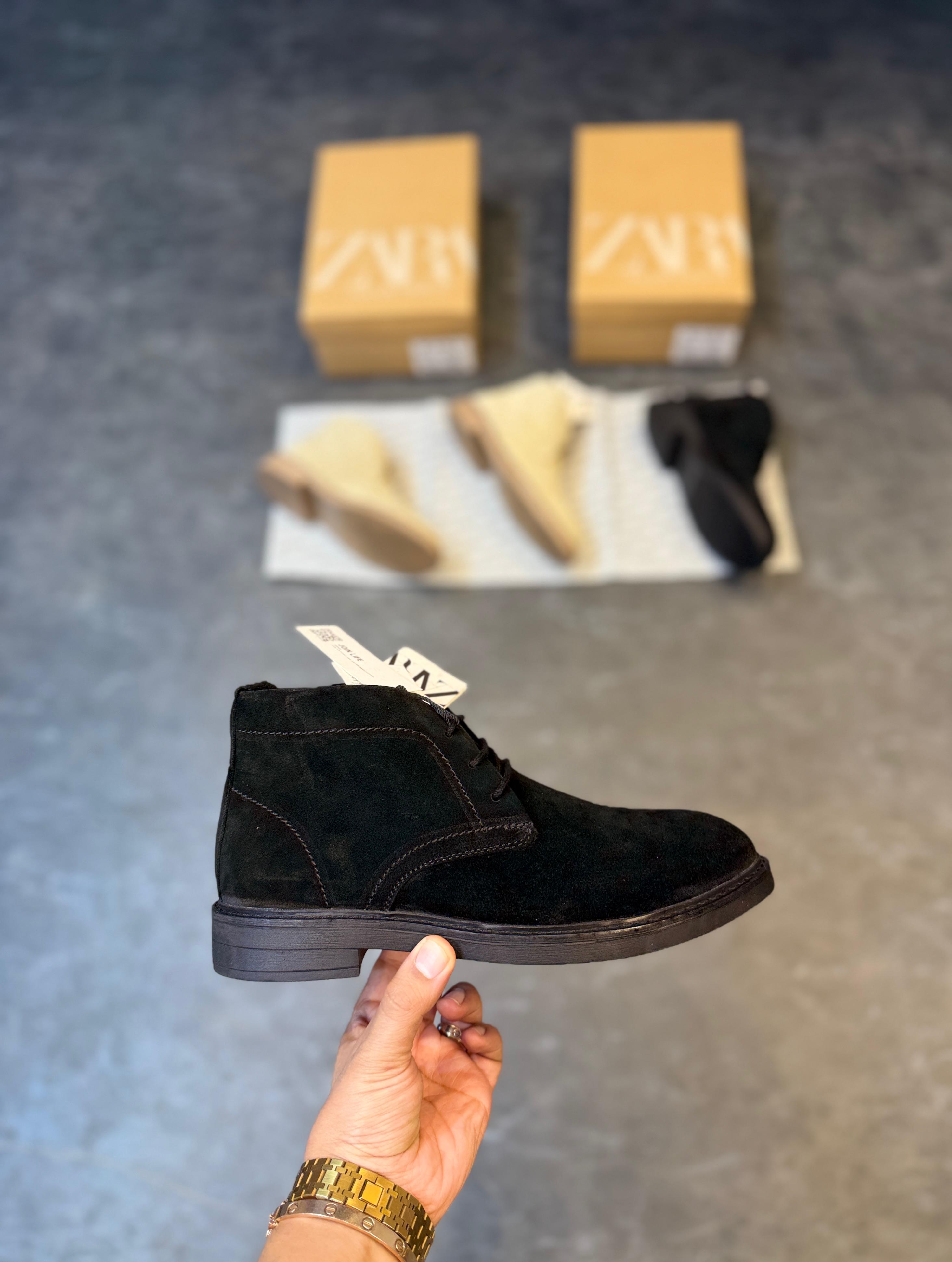 ZARA-SURPLUS CHUKKA BOOTS ART Z-2 🖤